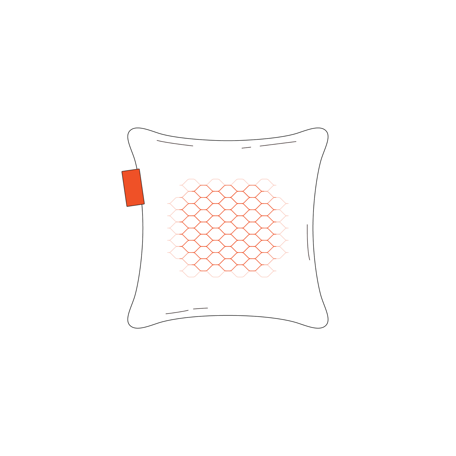 Ploov | 45x45 Aterciopelado - Orange Canela